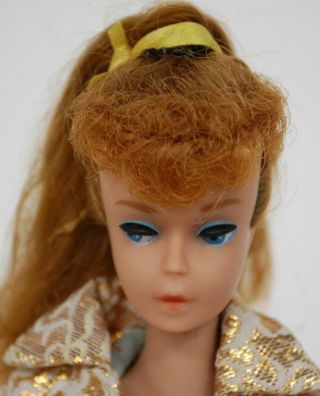 1961 Barbie Ponytail 5 Titian W/original Outfit 961 Evening Splendour 1960 