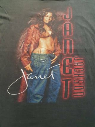 Rare Vintage Bootleg Hiphop Janet Jackson All For You Tour T - Shirt Rap Tee