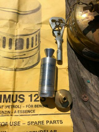 Vintage Optimus SVEA 123 Backpacking Camping Stove,  Mini Pump and Instructions 6