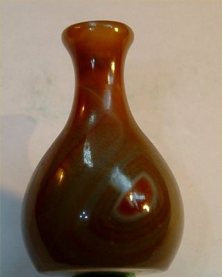 Old Agate Snuff / Scent Bottle.  In Perfect Order,  No Chips Whatsoever