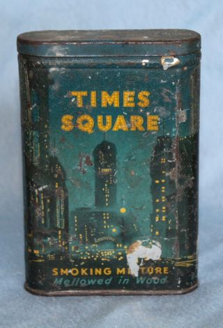 Vintage Times Square Tobacco Pocket Tin