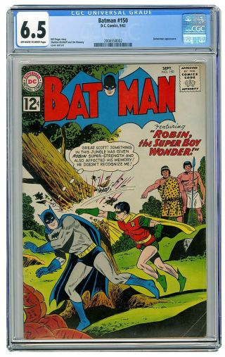 Batman 150 Cgc 6.  5 Vintage Dc Detective Comic Robin Batwoman App Silver 12c