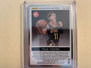 Trae Young 2018 - 19 Panini Noir Metal Frame 299 VINTAGE ART 24/25 Hawks 2