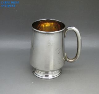 Vintage Good Solid Sterling Silver Christening Cup 72g Barker Bros Chester 1923