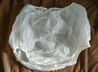 Adult Edley Lang Matte Vinyl Plastic Diaper Pants,  Xl Vintage Style