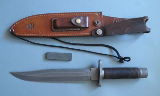Rare Vintage Al Mar Sf10 Military Sawback Survival Knife