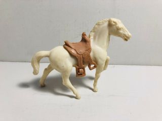 Vintage Stuart Horse With Saddle In White Color