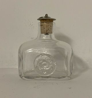 Vintage Erik Höglund Swedish Modern Bottle Boda H 148 W/ Cork & Metal Stopper