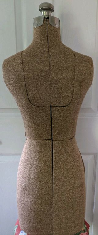 Vintage ACME Adjustable Dress Form Mannequin Display Size JR w/ Extra Cover 6