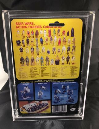 Vintage Star Wars 1980 Master Yoda & Luke Action Figures on custom 48 Back Card 3