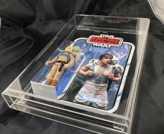 Vintage Star Wars 1980 Master Yoda & Luke Action Figures on custom 48 Back Card 8
