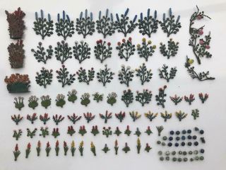 118 Vintage Lead Britains Garden Flowers And Shrubs