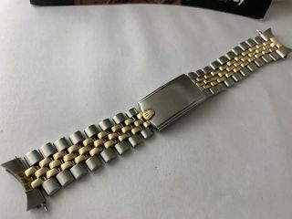 Rolex Vintage 20mm Jubilee 14k/ss Usa Oval Link Two Tone Bracelet