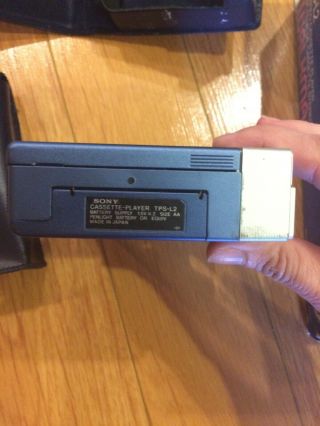 Vintage Sony Walkman TPS - L2 Box,  Case,  Cassette Holder,  & Demo Tapes 8