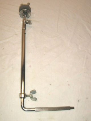 Special Shorty Vintage 1969 Ludwig Model 1370 Chrome Plated L - Arm Cymbal Holder