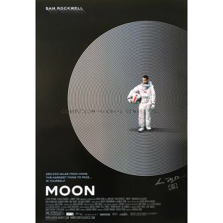 Moon Rare 1sh Poster Signed By Duncan Jones 29x40 In.  - 2009,  Sam Rockwell