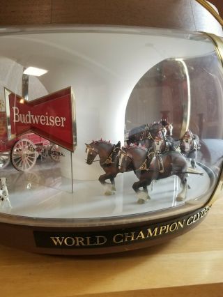 Vintage Budweiser Clydesdale Carousel Grwat.  Great for a Bar 10