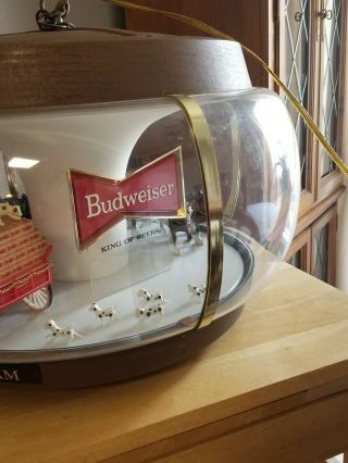 Vintage Budweiser Clydesdale Carousel Grwat.  Great for a Bar 11