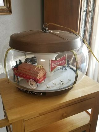 Vintage Budweiser Clydesdale Carousel Grwat.  Great for a Bar 12
