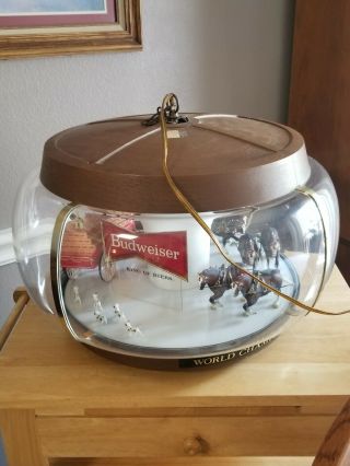 Vintage Budweiser Clydesdale Carousel Grwat.  Great For A Bar
