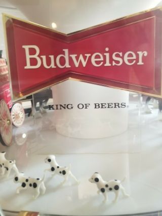Vintage Budweiser Clydesdale Carousel Grwat.  Great for a Bar 3