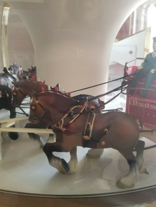 Vintage Budweiser Clydesdale Carousel Grwat.  Great for a Bar 5