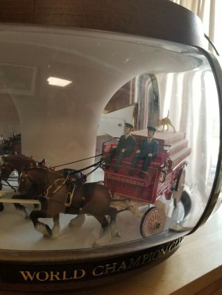Vintage Budweiser Clydesdale Carousel Grwat.  Great for a Bar 7