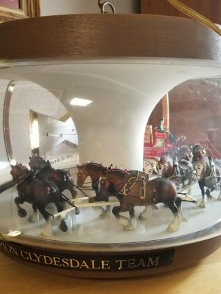 Vintage Budweiser Clydesdale Carousel Grwat.  Great for a Bar 9