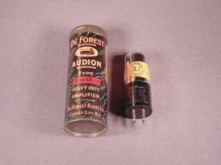 1 Dl7 Deforest Audion Tip Antique Radio Amp Collectible Vintage Vacuum Tube Nos