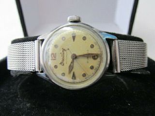 Rare Vintage 1970 ' s Breitling Solid Stainless Steel Automatic Women ' s Watch 24mm 2