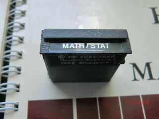 VINTAGE Math/Stat Module for HP - 41C/CV/CX with Manuals 2