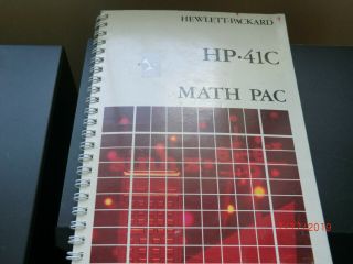 VINTAGE Math/Stat Module for HP - 41C/CV/CX with Manuals 3