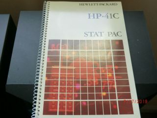 VINTAGE Math/Stat Module for HP - 41C/CV/CX with Manuals 7