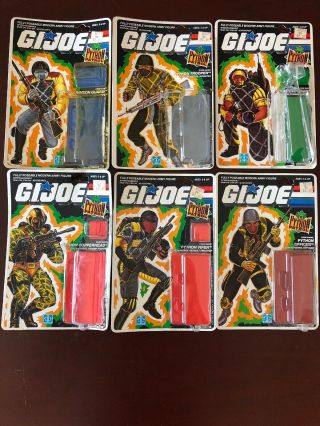 1989 - Python Patrol Moc Complete Set (vintage Hasbro Gi Joe Figures)