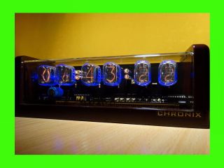 Nixie Clock Unique Vintage Steampunk Watch With 6xin - 12 Tubes Alarm Cold War Era