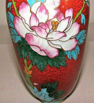 Vintage Chinese Cloisonne Vase / Salesman 