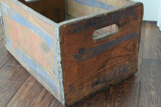 Vintage Antique Pepsi Cola Soda 24 Bottle Wood Crate 1940 ' s 1950 ' s 3