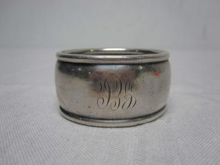 Antique Tiffany,  Co Sterling Silver 1 " Napkin Ring Engraved 1887 " Gec "