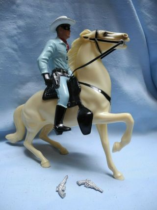 Hartland Vintage Set Of The Lone Ranger On Semi - Rearing Silver,  Parts