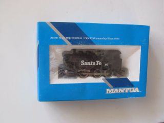 Vintage Mantua Ho 302 - 001 " Little Six " 0 - 6 - 0 Santa Fee Locomotive Road 92