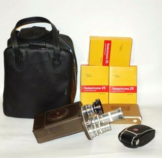 Vtg Auto Master Filmo Bell & Howell Company 16mm Movie Camera With Accessories