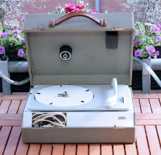 Rare Braun Pc3 - Sv Vintage Turntable Record Player D.  Rams Design Vinyl Suitcase
