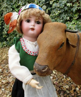 Antique Simon & Halbig / Kammer & Reinhardt Bisque Head Doll In Costume 4