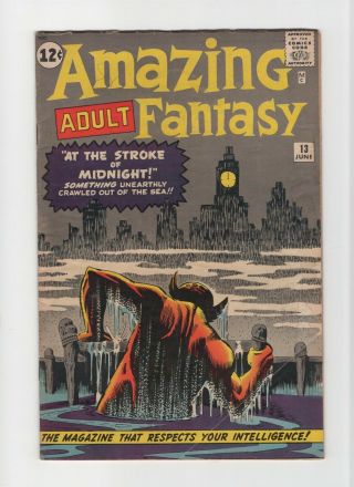 Adult Fantasy 13 Vintage Marvel Comic Ditko Monster Cover Pre - Hero 12c