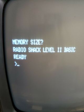 Vintage Radio Shack TRS - 80 Computer w/Monitor & Expansion Module Boots Up 3