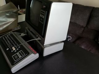 Vintage Radio Shack TRS - 80 Computer w/Monitor & Expansion Module Boots Up 9