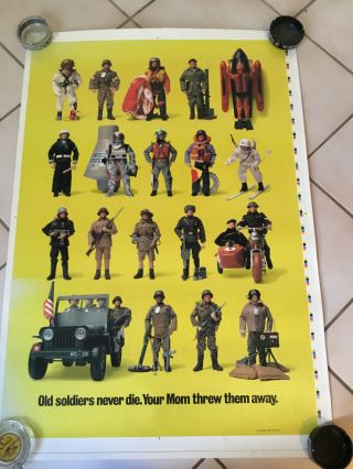 Vintage 1992 Old Soldiers Never Die Your Your Mom Just Threw Them Away Gi Joe Po