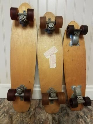 Vintage Roller Derby Skateboards 1960 ' s Set of 3 2