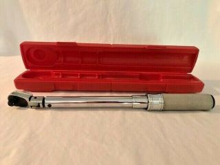 Vintage Snap - On Qd2fr75 3/8 " Drive Torque Wrench 5 - 75 Ft Lb
