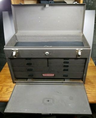 Vintage Craftsman 7 Drawer Machinist Tool Box/chest - 2 Keys